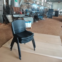 Chaise d'entraînement empilable en plastique, chaise de conférence avec tablette d'écriture, cadre métallique, chaise d'étudiant, mobilier scolaire de haute qualité