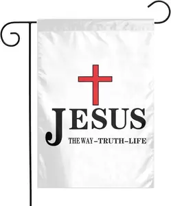 Customization 12x18 inches Jesus The Way Truth Life Garden Flag
