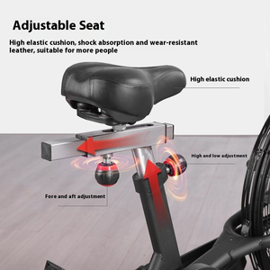 Bicicleta estática personalizada CZFIT de gran venta para gimnasios comerciales y uso doméstico, con ventilador de resistencia al viento silencioso y dinámico. - Product Image 3