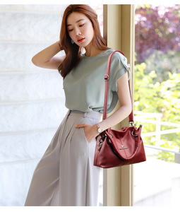 Sacs à main de luxe pour femmes, grande capacité, sacs à main en cuir PU souple, sacs à main vintage pour femmes, sacs à bandoulière - Product Image 2