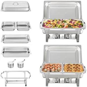 Tianxing Andere Hotelbuffetapparatuur Roestvrijstalen Voedselwarmer Besparende Schotel Catering Rechthoek Chafing Dish Buffetset