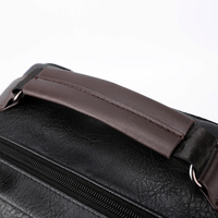 Mochila clásica de cuero personalizada para hombre, morral escolar de lujo, impermeable, a la moda