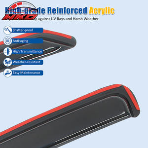 Viseras para Ventanas Laterales de Jeep Liberty 08-14, 4 Puertas, Deflectores de Lluvia - Acrílico - Product Image 4