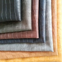 0.8MM Mat Rétro Couleur Cire Pierre Crocodile Motif PU En Relief Sheepbuck Daim Faux Cuir Rouleaux pour Sacs À Main