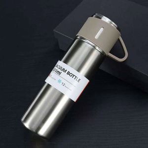 Vacuum Insulated Stainless Steel Water Bottle 500ml <b>Hot</b> <b>Cold</b> Travel Thermos Minimalist Design With Lid - Product Image 5