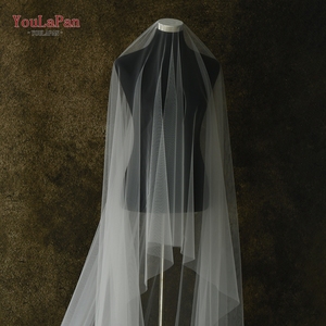 YouLaPan V25-L Velo de Novia Grande de Color Liso 118 Pulgadas Redondo Doble Capa Clásico para Boda en Catedral Boda en Jardín - Product Image 2