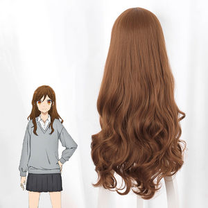 Perruques de cosplay Ainizi de 70 cm, synthétiques, résistantes à la chaleur, longues, couleur brune, Hori Kyouko, de Hori et <span class=keywords><strong>Miyamura</strong></span>, pour femmes - Product Image 6