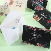Cartes de remerciement florales personnalisées, petites cartes de vœux imprimées, cartes de vœux personnalisées avec enveloppe pour mariage, cadeau d'entreprise