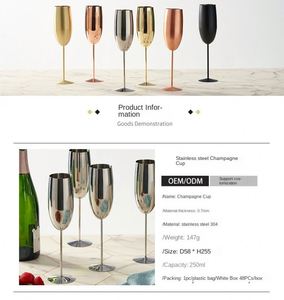 Copas de Vino de Acero Inoxidable Personalizadas con Logotipo, Irrompibles, para Champán, Cócteles y Vino Tinto, para Bares, Restaurantes y KTV al Aire Libre - Product Image 3