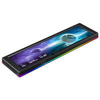 Nuevo Trofeo Vision 9.16 ARGB LCD WH&BK 2026, Pantalla Rectangular Grande de 9.16 Pulgadas, Diseño Magnético para Colocación Libre en PC