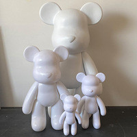 Populaire prêt à expédier peinture verse ours 33CM verser de la peinture pour ours fluide blanc en vrac pour enfants bricolage Art