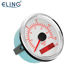 ELING 85mm 3 3/8 pulgadas barco <span class=keywords><strong>velero</strong></span> marino GPS velocímetro 15 35 70 nudos con <span class=keywords><strong>curso</strong></span> sobre el suelo con retroiluminación roja - Product Image 3