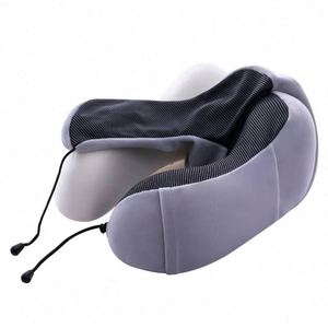 JX1 2025 Nouveau coussin de voyage ergonomique en velours lavable avec support cervical en mousse à mémoire de forme en forme de U pour avion / bureau - Product Image 2