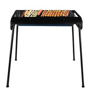 Parrilla de Carbón Portátil Plegable de Acero Inoxidable Aurbrand AB-010, Antióxido, para Acampar al Aire Libre, Horno de Barbacoa Multifunción - Product Image 1