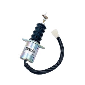 โซลินอยด์วาล์ว AM882277 12V ตัวตัดน้ำมันเชื้อเพลิงสำหรับเครื่องยนต์คัมมินส์ ตัวควบคุมการดับเครื่องยนต์ - Product Image 1