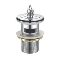 Accessoires de salle de bain en laiton chromé G1-1/4" : Bouchon de vidange pour lavabo