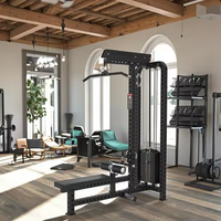 Appareil de musculation spécial pour salle de sport, fonction traction haut et bas, modèle ciseaux, pour entraînement de force et de rame