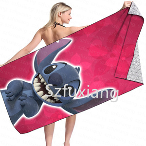 Giá Rẻ Giá Khâu Mô Hình Trẻ Em Phim Hoạt Hình Phim Hoạt Hình Nhanh Chóng Làm Khô Bãi Biển Khăn Ném Tắm Chăn - Product Image 5