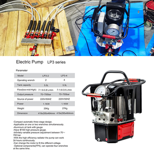 Efficient Bolt Tightening and Loosening <b>Tools</b> LP3-4 Heavy-Duty Electric Pump for <b>Hydraulic</b> Torque Wrench WREN 220V/50HZ 1.1KW - Product Image 3