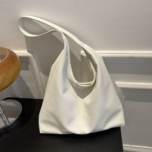 Sac fourre-tout haut de gamme pour femme, couleur unie, texturé, sac à bandoulière, nouveau style 2025, tenues de tous les jours, printemps 2024 - Product Image 1