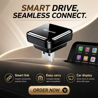 Adaptateur portable USB CarPlay et Android Auto Koogold EC-S01 avec affichage sur le même écran, garantie 1 an pour système d'infodivertissement automobile