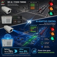 Système de feux de circulation intelligents filaires 220 V CA avec IA / Système de contrôle de feux de circulation intelligentes par IA avec armoire de commande - Prix