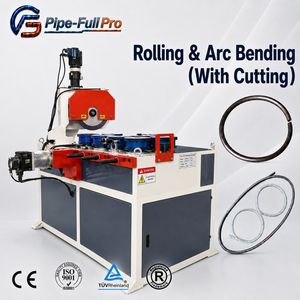 High Efficiency CNC Servo Ring Rolling Bender with Cutting Round Square Rectangular Stainless Steel Tube <b>Pipe</b> Circle Forming - Product Image 1