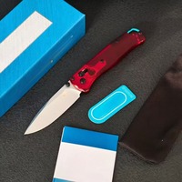 Couteau de poche pliant à levier BM 535, manche en acrylique, outil tactique multifonctionnel EDC