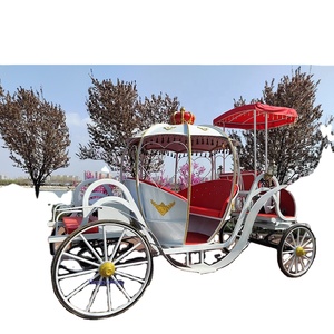Carruaje de calabaza dorada hueca de Cenicienta decorativa grande, transporte especial sin caballos de boda de alta calidad Hengyisheng - Product Image 6