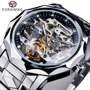 Forsaring นาฬิกาข้อมือ<span class=keywords><strong>2023</strong></span> tourbillion ระบบกลไกอัตโนมัติสีทองหรูหราสำหรับนักธุรกิจ - Product Image 3