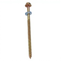 Type17 Hex Head Timber Roofing Screw Yellow Zinc Plated Self Tapping Screw With EPDM Rubber Washer for Timber Construction