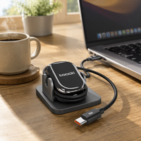 Câble USB C rétractable Toocki 100W à charge rapide, s'arrête à n'importe quelle longueur, Type C vers Type C, cordon de charge pour bureau et voiture