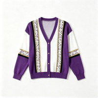 Cardigan en tricot ample pour femme grande taille, style vintage, ajouré en dentelle, coupe oversize