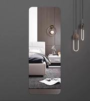 Miroir souple en acrylique PMMA adhésif sans cadre à découper sur mesure pour chambre, placard, salle de bain, décoration murale – Vente directe usine