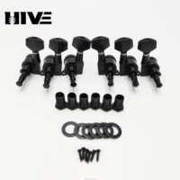 High-quality Bakelite Guitar Threaded Model Fully Enclosed Self-locking String Knob Long Nail Guitar String Tuning Pegs