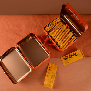 Szm Tùy Chỉnh In Hình Chữ Nhật Cấp Thực Phẩm Bản Lề Kim Loại <span class=keywords><strong>Tin</strong></span> Có Thể <span class=keywords><strong>Tin</strong></span> Hộp Ăn Trưa Xử Lý Cho Thuận Tiện Sô Cô La Nhai Kẹo Cao Su Bánh Mì - Product Image 3