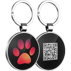 Etiqueta para mascotas 2024 con código QR Etiqueta para mascotas de código QR de acero inoxidable Etiqueta para mascotas QR de metal