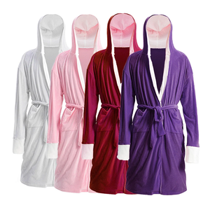 Factory Flannel Hooded Warm Mink Bath Robe Soft <strong>Housecoat</strong> <strong>for</strong> Men <strong>Women</strong> Adult Plush Fleece Dressing Gown Knee Length <strong>for</strong> Spring - Product Image 3