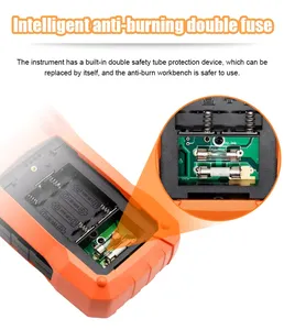 Multimètre numérique Victor VC9801A + avec testeur de capacité True RMS et de transistor 1000V AC/DC fils de multitesteur d'affichage LCD - Product Image 3