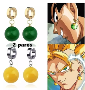 Boucles d'oreilles uniques <span class=keywords><strong>dragon</strong></span> <span class=keywords><strong>ball</strong></span> <span class=keywords><strong>z</strong></span> boucles d'oreilles clip en agate géode sans piercing - Product Image 3