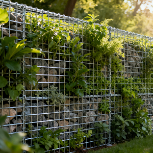 Cages <span class=keywords><strong>à</strong></span> gabions triangulaires pour murs de soutènement en <span class=keywords><strong>acier</strong></span> <span class=keywords><strong>galvanisé</strong></span>, jardinières d'intimité - Product Image 6