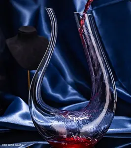 Copo de cristal de vinho tinto transparente de alta pureza personalizado