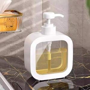 Liquid Soap <b>Dispenser</b> 500Ml <b>Pump</b> <b>Bottle</b> For Bathroom Kitchen Storage Container - Product Image 4