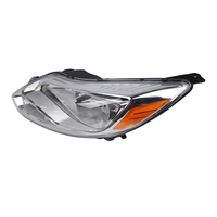 Conjunto de Faros Delanteros para Ford Focus 2012-2014 Negro/Cromo FO2502299 FO2503299