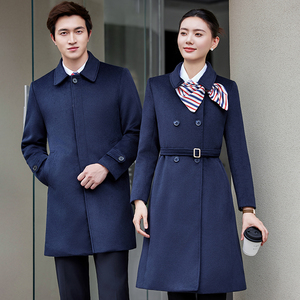 Cappotto Professionale in Lana, Abbigliamento da Lavoro Invernale Imbottito per Uomo e <span class=keywords><strong>Donna</strong></span>, Uniforme Bancaria - Product Image 5