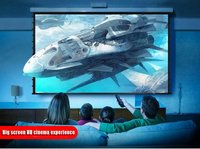 Écran de projection motorisé de luxe 4K Sliver Electric Ceiling Tab Tension avec télécommande, 120 pouces, écran de projection motorisé long ALR 16:9