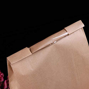 Customized Recycled Brown Kraft Paper Bag Food Grade with Logo Printed for Pizza Milk Pet Food Sushi Jelly Salad - Product Image 5