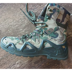 TSB07 Camouflage Tactical <b>Boots</b> Oxford Cloth Waterproof High Top Lace Up Side Zipper All‑Season Outdoor <b>Hiking</b> Training shoes - Product Image 4