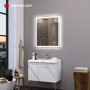 Tùy chỉnh thiết kế hiện đại <span class=keywords><strong>LED</strong></span> phòng tắm Vanity gương với defogger tường mặc quần áo gương - Product Image 3