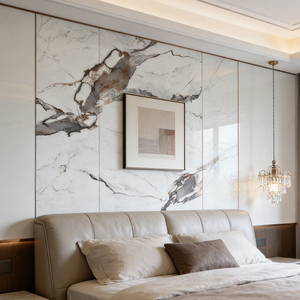 Vente en gros de feuilles de marbre PVC 1220*2440*3mm, épaisseur 3mm ou taille personnalisée, usine de feuilles de marbre PVC - Product Image 2